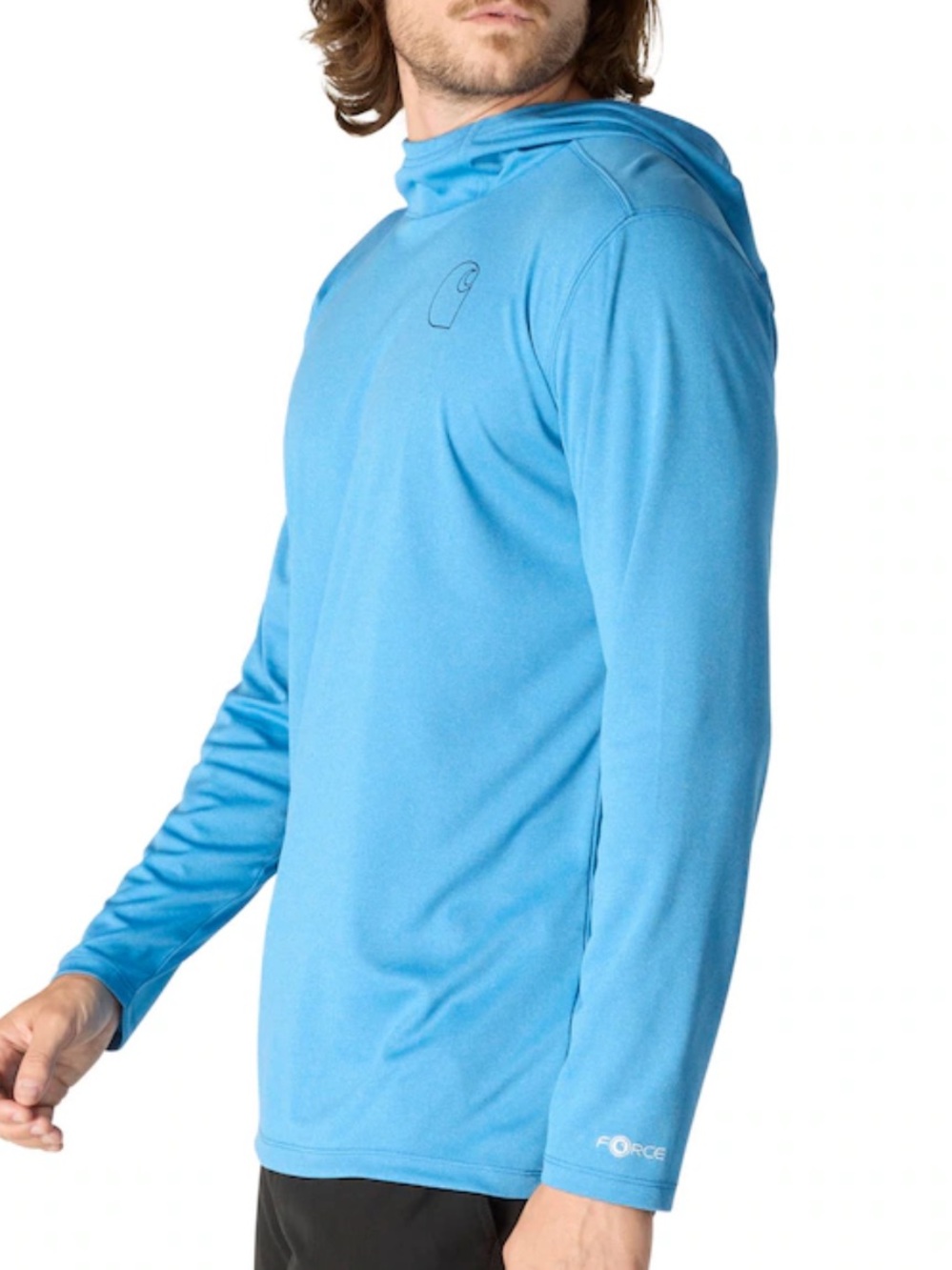 Carhartt Blue Force Sun Defender Lightweight Jersey Long Sleeve Graphic Hoodie